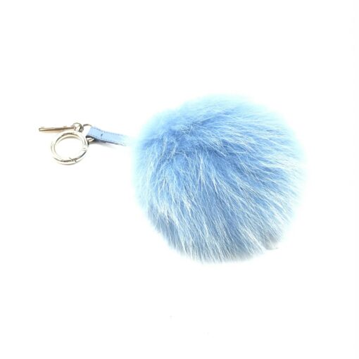 Fendi - Light blue faux fur bag charm - Image 7