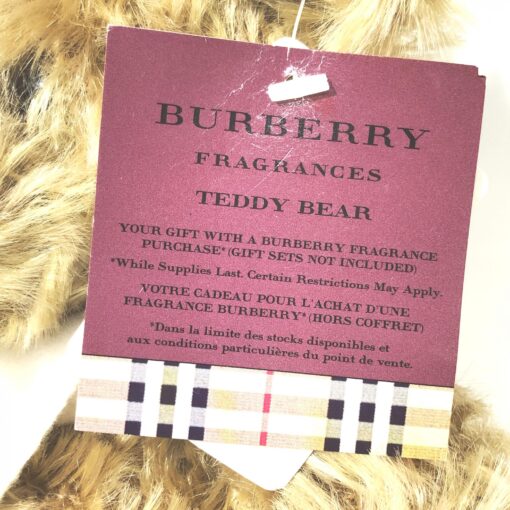 Burberry - Brown teddy bear with logo scarf - Image 7