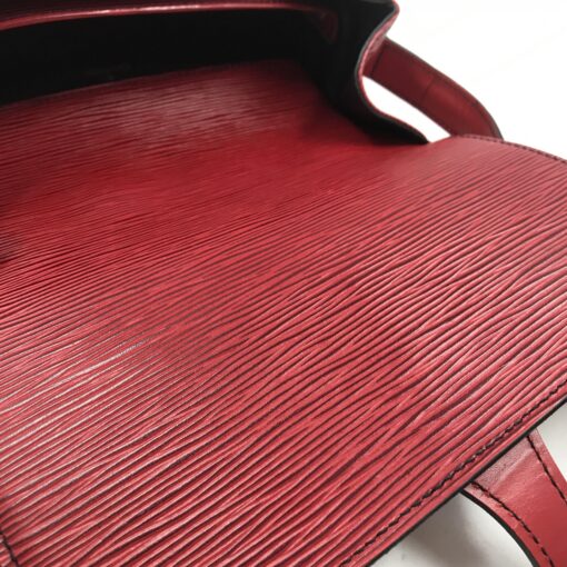 Louis Vuitton - Epi Cartouchiere Crossbody Bag In Red - Image 7
