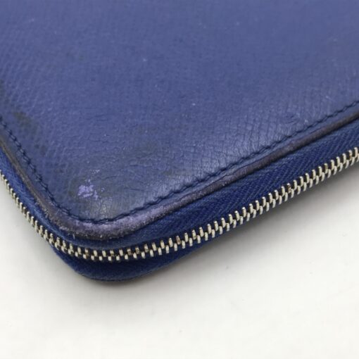 Hermès - Blue Long Zippered Leather Wallet - Image 7