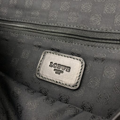 Loewe - Black Leather Messenger Bag - Image 7