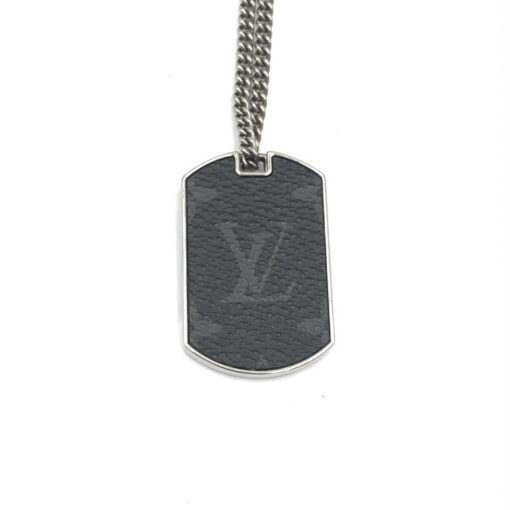 Louis Vuitton - MONOGRAM ECLIPSE PLATE NECKLACE - Image 8