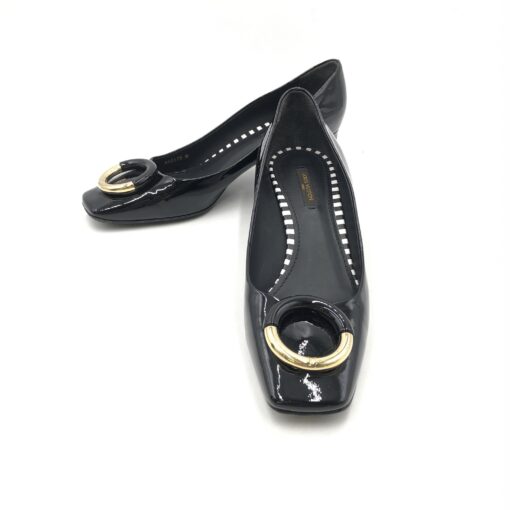 Louis Vuitton - Patent leather black heeled shoes - Image 8
