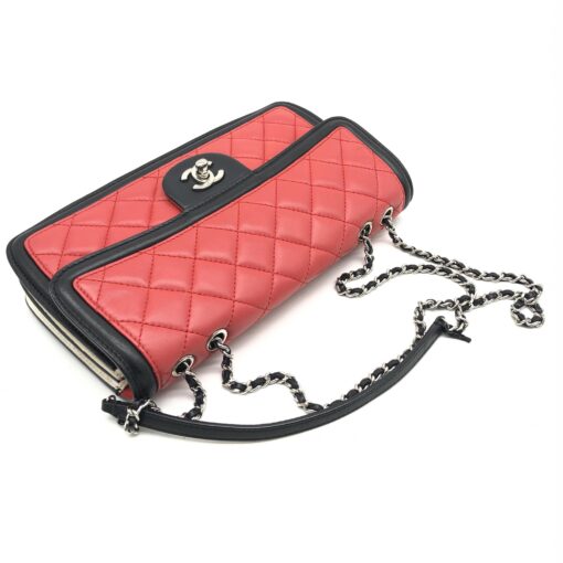 Chanel - Tricolor Quilted Lambskin Medium Graphic Flap Bag - Image 8