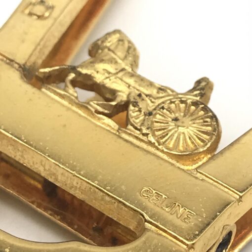 Celine - Equestrian Design Money Clip, Gold Plated - Image 8