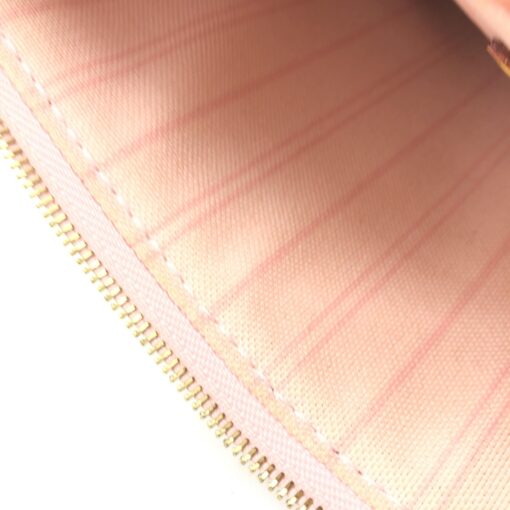 Louis Vuitton - Neverfull Pochette Damier Azur Rose Ballerine - Image 8