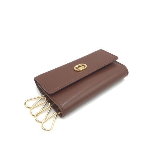 Gucci - Brown Leather Key Case - Image 8