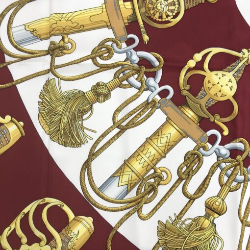 Hermès - Vintage Cliquetis Silk Scarf Design - Image 8