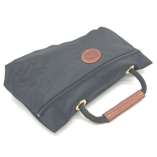 Longchamp - Nylon Cosmetic Bag With Leather Handle - Image 8