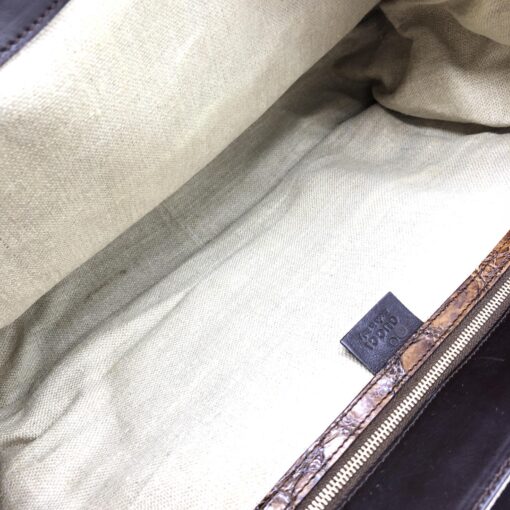 Gucci - Horsebit Croco and Canvas - Image 8