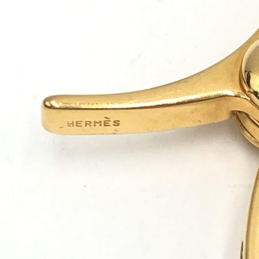 Hermès - Gold Metal Glove Holder Keychain - Image 8