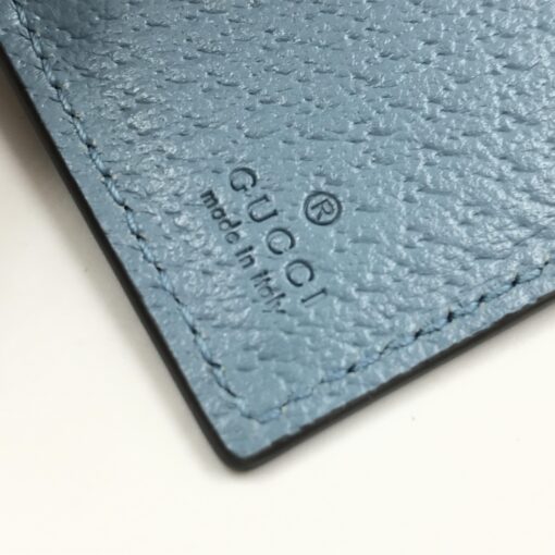 Gucci - Light blue leather pass case with strap - Image 8