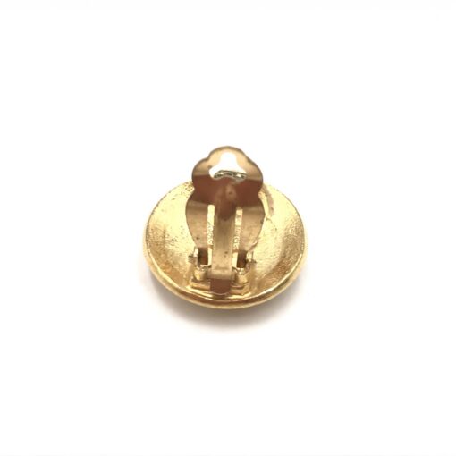 Chanel - Coco mark gold clip-on logo earrings - Image 8