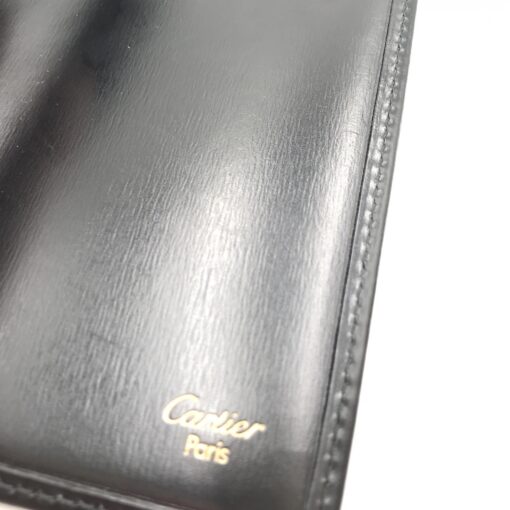 Cartier - Black leather wallet with gold clasp - Image 9