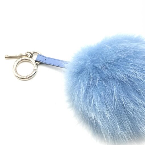 Fendi - Light blue faux fur bag charm - Image 9