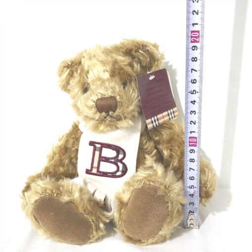Burberry - Brown teddy bear with logo scarf - Image 9