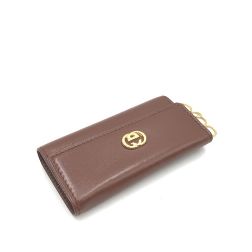 Gucci - Brown Leather Key Case - Image 9