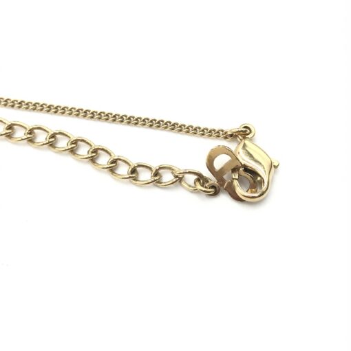 Christian Dior - Dolphin Motif Rhinestone Gold Plated Necklace - Image 9