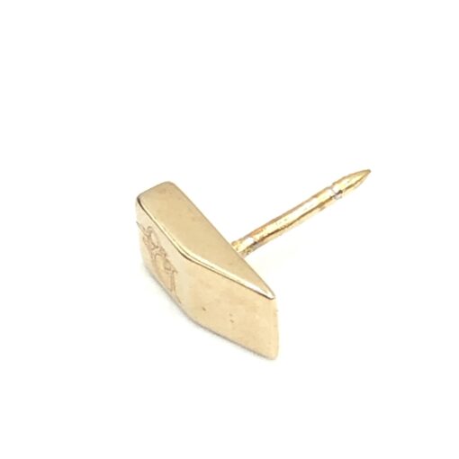 Christian Dior - Gold Tone Tie Tac With Chain - Image 9