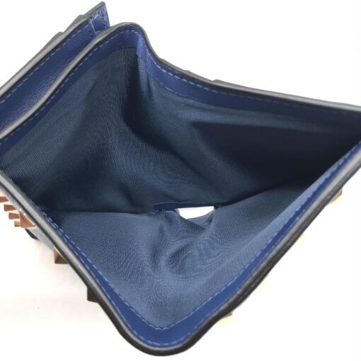 Valentino Garavani - Blue leather wallet with metal studs - Image 9