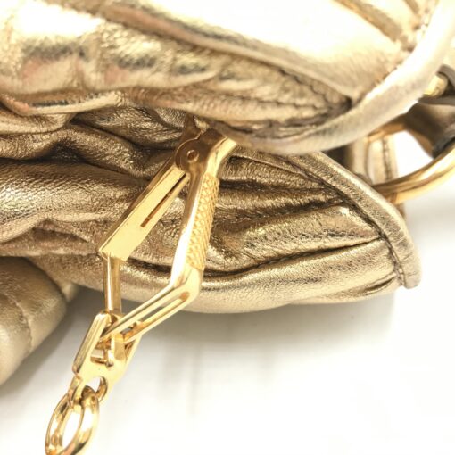Miu Miu - Gold Matelassé handbag - Image 9