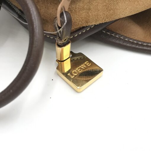 Loewe - Suede Anagram shoulder bag - Image 9
