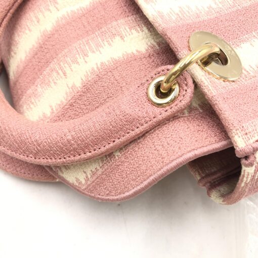Christian Dior - Pink Canvas Medium Lady D-Lite Bag - Image 9