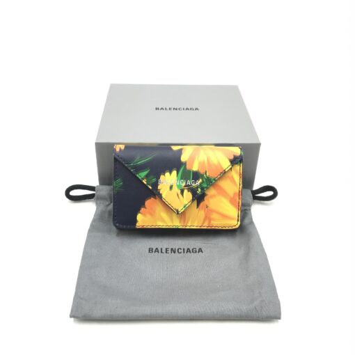 Balenciaga - Floral Patterned Leather Paper Mini Wallet