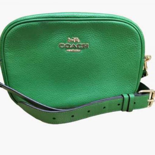 Coach - Green leather crossbody camera bag