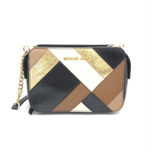 Michael Kors - Multicolor Embossed Leather and Leather Jet Set Camera Crossbody Bag