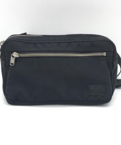Porter - Black Waist Pouch With Zippered Compartments