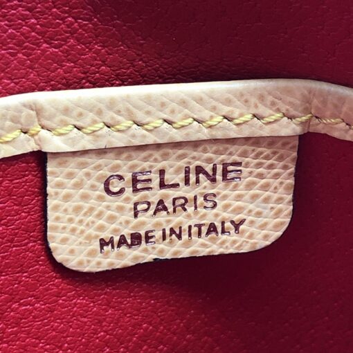 Celine - Leather Yellow Crossbody Handbag - Image 10