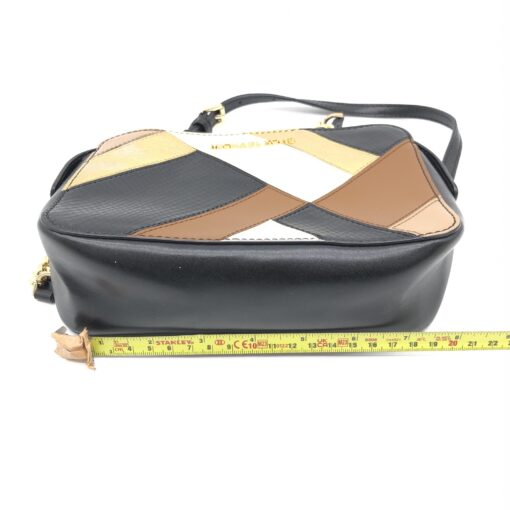 Michael Kors - Multicolor Embossed Leather and Leather Jet Set Camera Crossbody Bag - Image 11