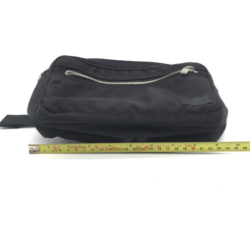 Porter - Black Waist Pouch With Zippered Compartments - Image 11