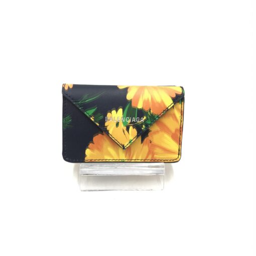 Balenciaga - Floral Patterned Leather Paper Mini Wallet - Image 2