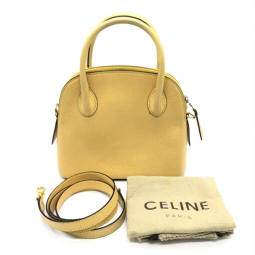 Celine - Leather Yellow Crossbody Handbag - Image 2