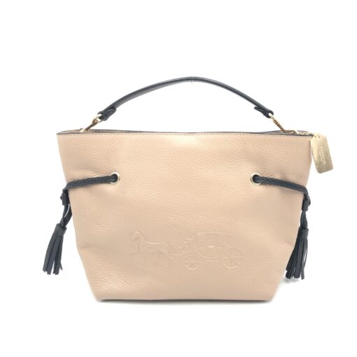 Coach - Beige Leather Crossbody Shoulder Bag - Image 2