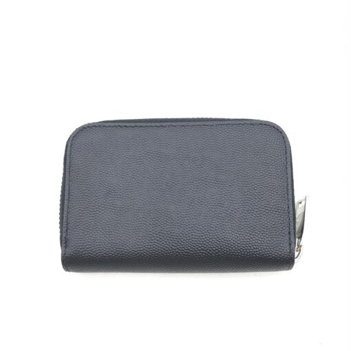 Yves Saint Laurent - Black grainy leather zip coin purse - Image 2