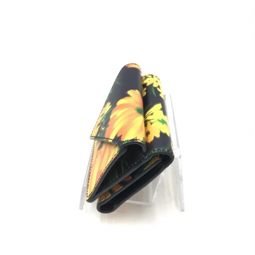 Balenciaga - Floral Patterned Leather Paper Mini Wallet - Image 3