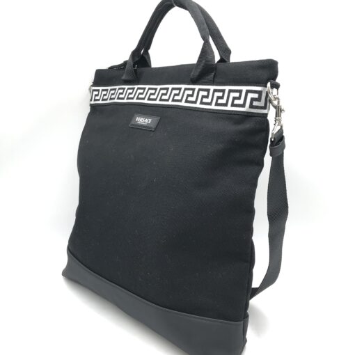 Versace - Crossbody Bag, Cotton - Image 3
