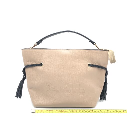 Coach - Beige Leather Crossbody Shoulder Bag - Image 3