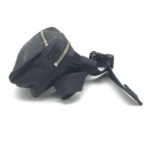 Porter - Black Waist Pouch With Zippered Compartments - Image 3