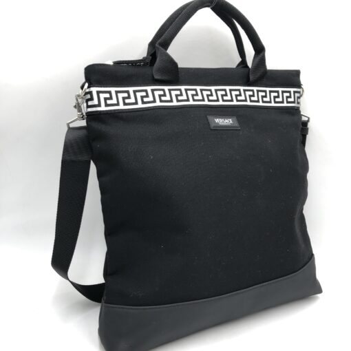Versace - Crossbody Bag, Cotton - Image 4