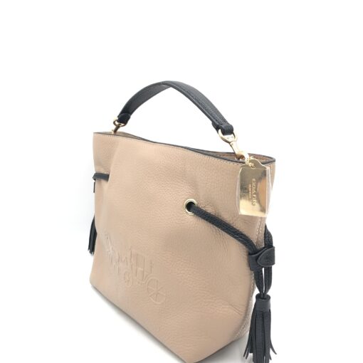 Coach - Beige Leather Crossbody Shoulder Bag - Image 4