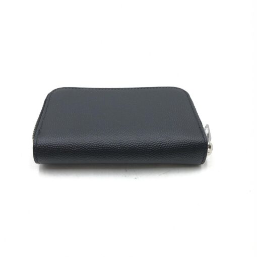 Yves Saint Laurent - Black grainy leather zip coin purse - Image 4