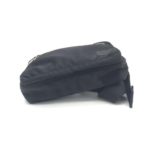 Porter - Black Waist Pouch With Zippered Compartments - Image 4