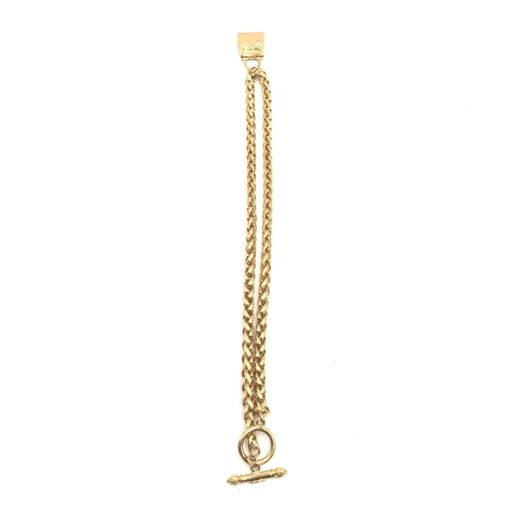 Fendi - Gold Plated Chain Necklace With Padlock Charm - Image 5