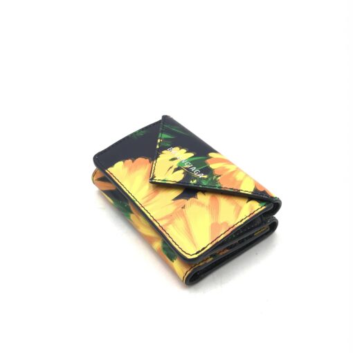 Balenciaga - Floral Patterned Leather Paper Mini Wallet - Image 7