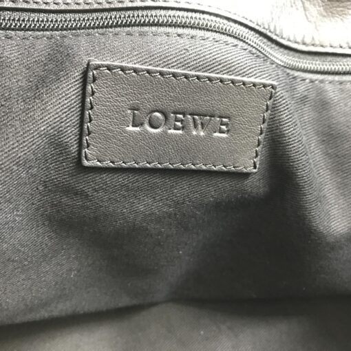 Loewe - Shopper Black Leather Tote Bag - Image 7