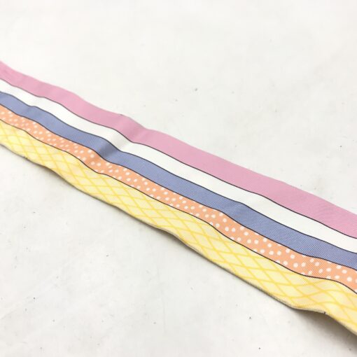 Hermès - Silk twilly scarf - Image 7